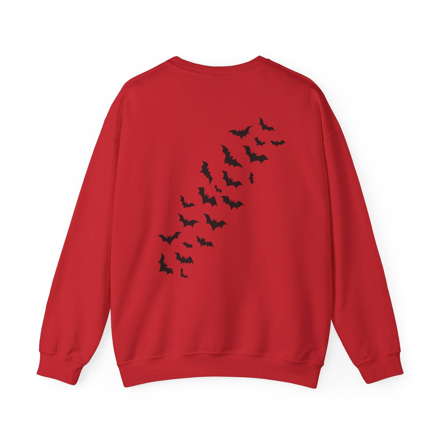 Halloween Bat House Sweatshirt, Cozy Autumn Apparel, Unisex Halloween Crewneck, Spooky Season Fashion, Pumpkin Decor Sweatshirt, [...]