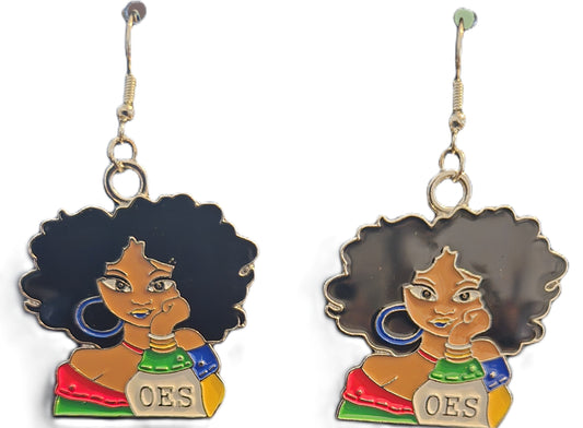 OES Girl Dangle Earrings