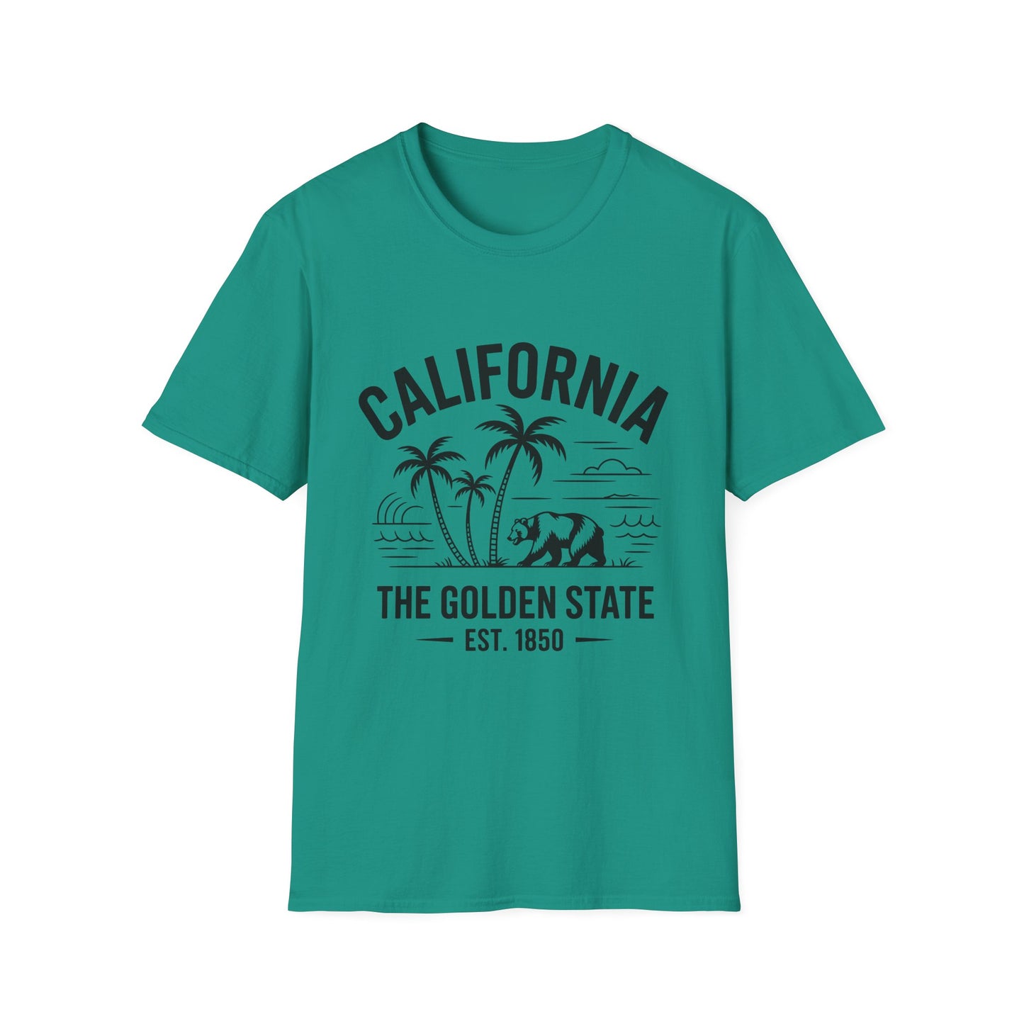 California Inspired Unisex T-Shirt, Softstyle Tee, Vintage California Tee, Travel Gift, Summer Fashion, Beachwear, Casual Wear