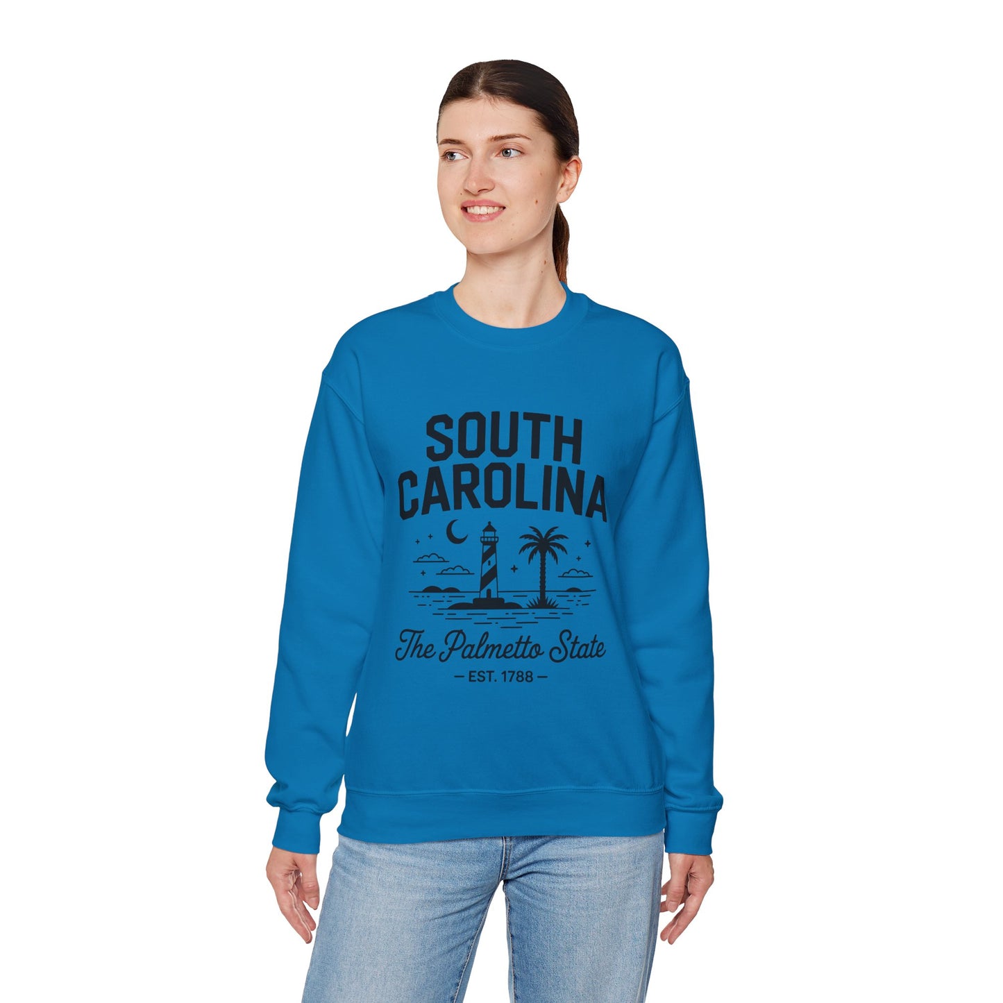 Cozy South Carolina Crewneck Sweatshirt | Unisex, Heavy Blend, Perfect for Spring & Fall, Casual Comfort, Travel, Beach Vibes