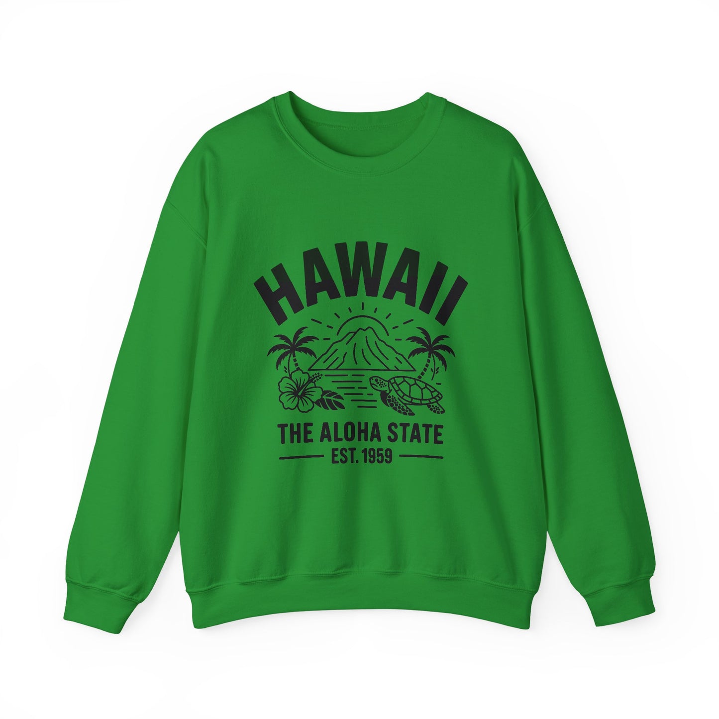 Hawaii Aloha Crewneck Sweatshirt, Beach Vibes, Vacation Apparel, Casual Style, Gift for Travelers, Summer Fashion, Cozy Wear