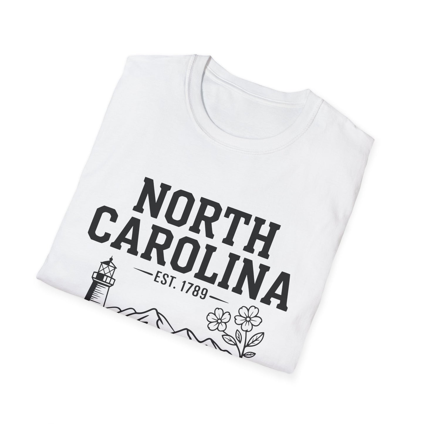 North Carolina State Pride Unisex T-Shirt, Great gift for locals, Souvenir Tee, Comfortable casual wear, Family reunion shirt, Travel [...]