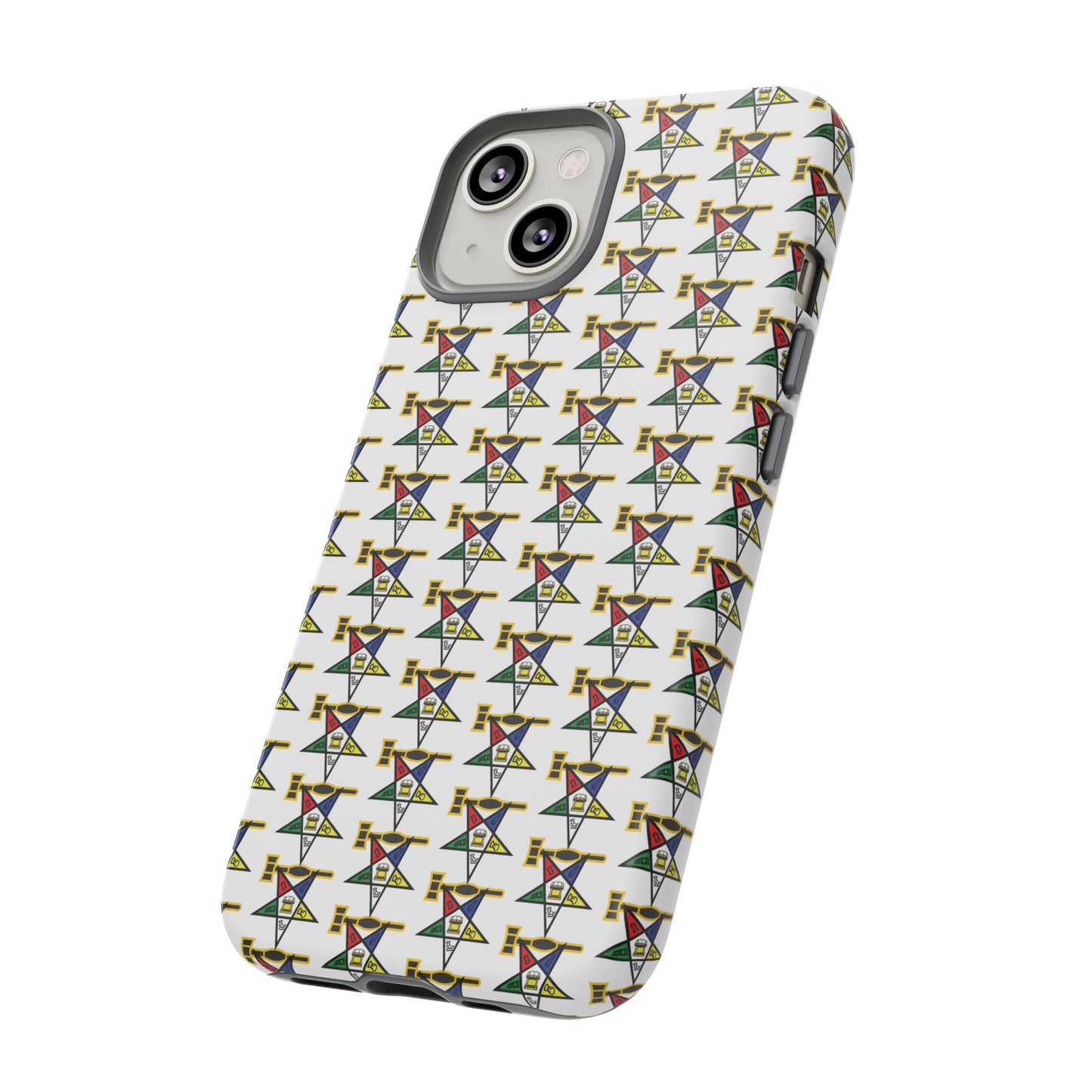 Tough Cases iPhone Case, Colorful Geometric Phone Cover, Unique Gift for Tech Lovers, Durable Phone Accessories, Trendy Phone Protector
