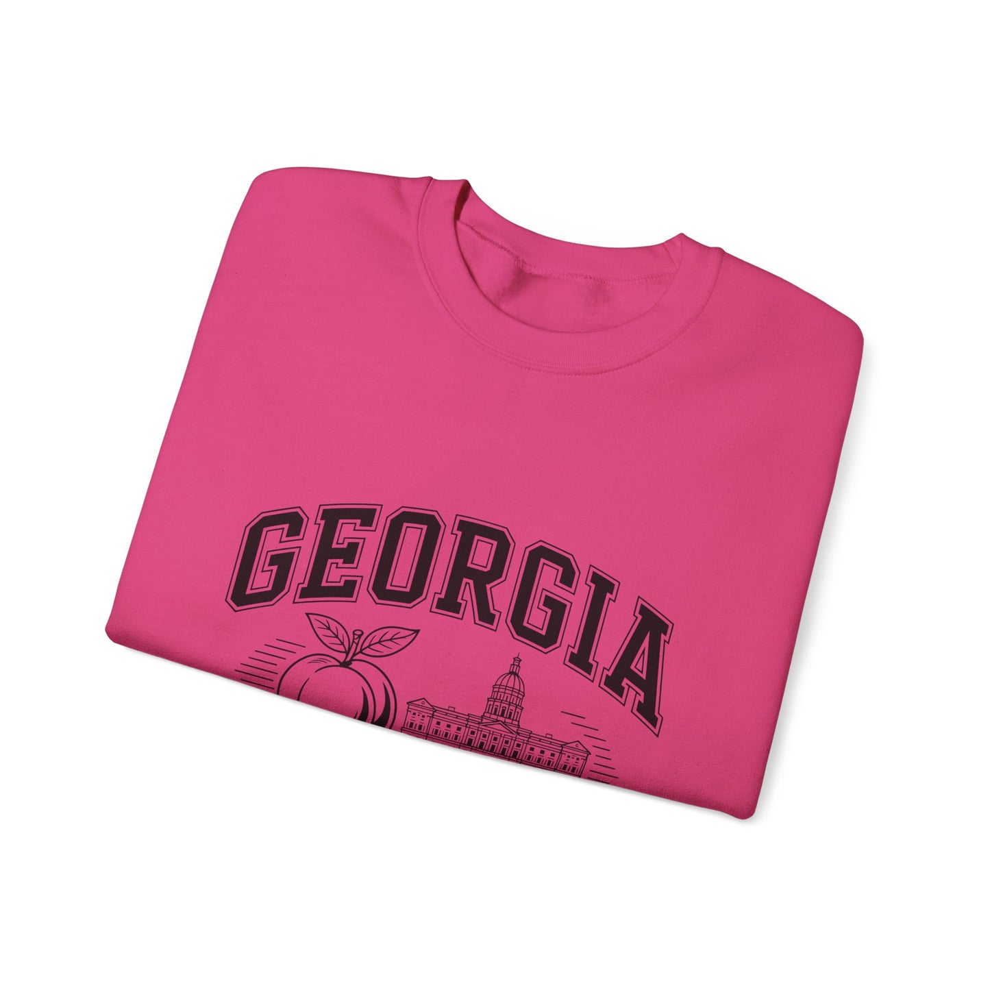 Georgia Peach State Crewneck Sweatshirt, Unisex Sweatshirt, Gift for Georgians, Travel Souvenir, Cozy Apparel, Casual Wear
