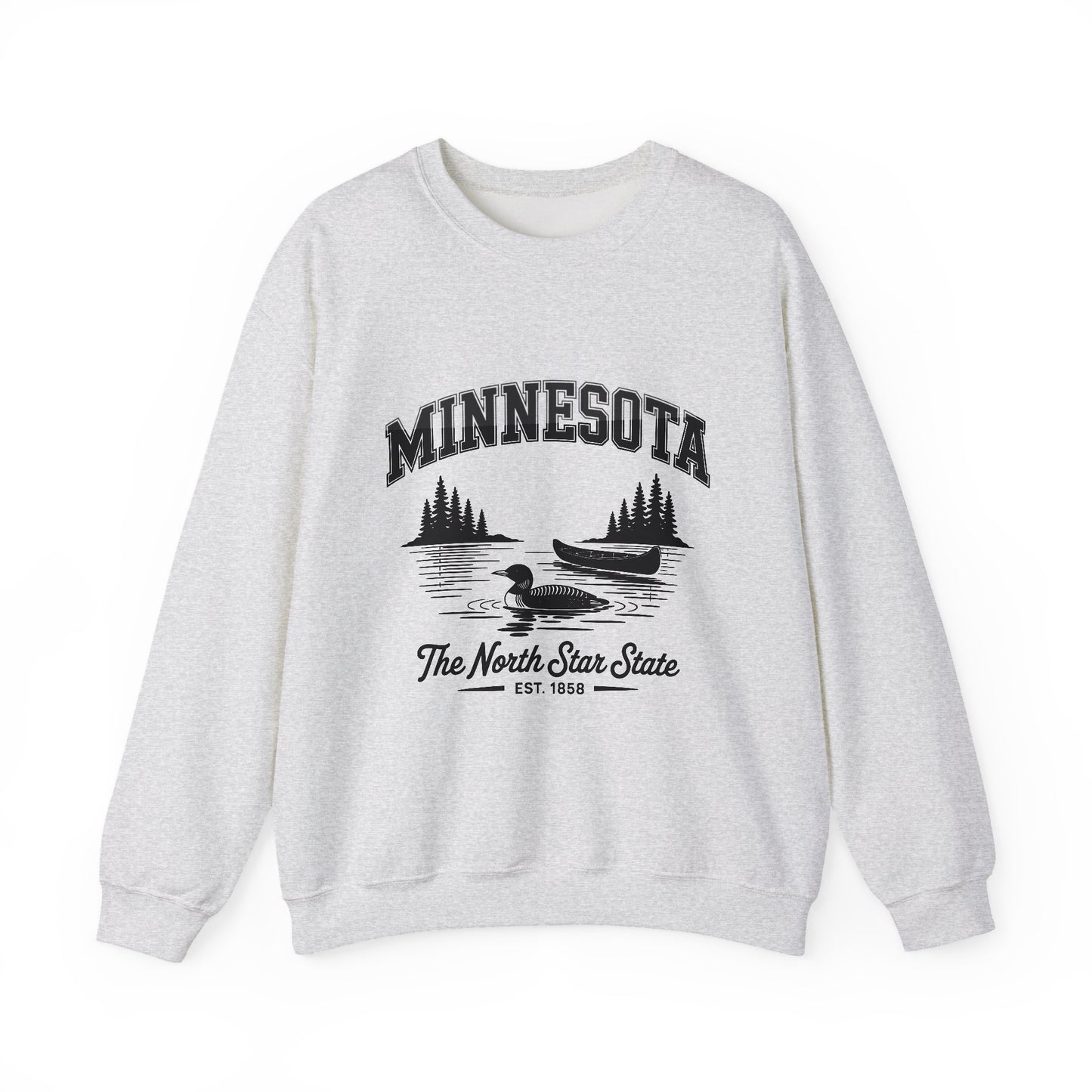 Minnesota Vintage Crewneck Sweatshirt, Cozy Sweatshirt, Gift for Travelers, Lake Life Apparel, Unisex Pullover