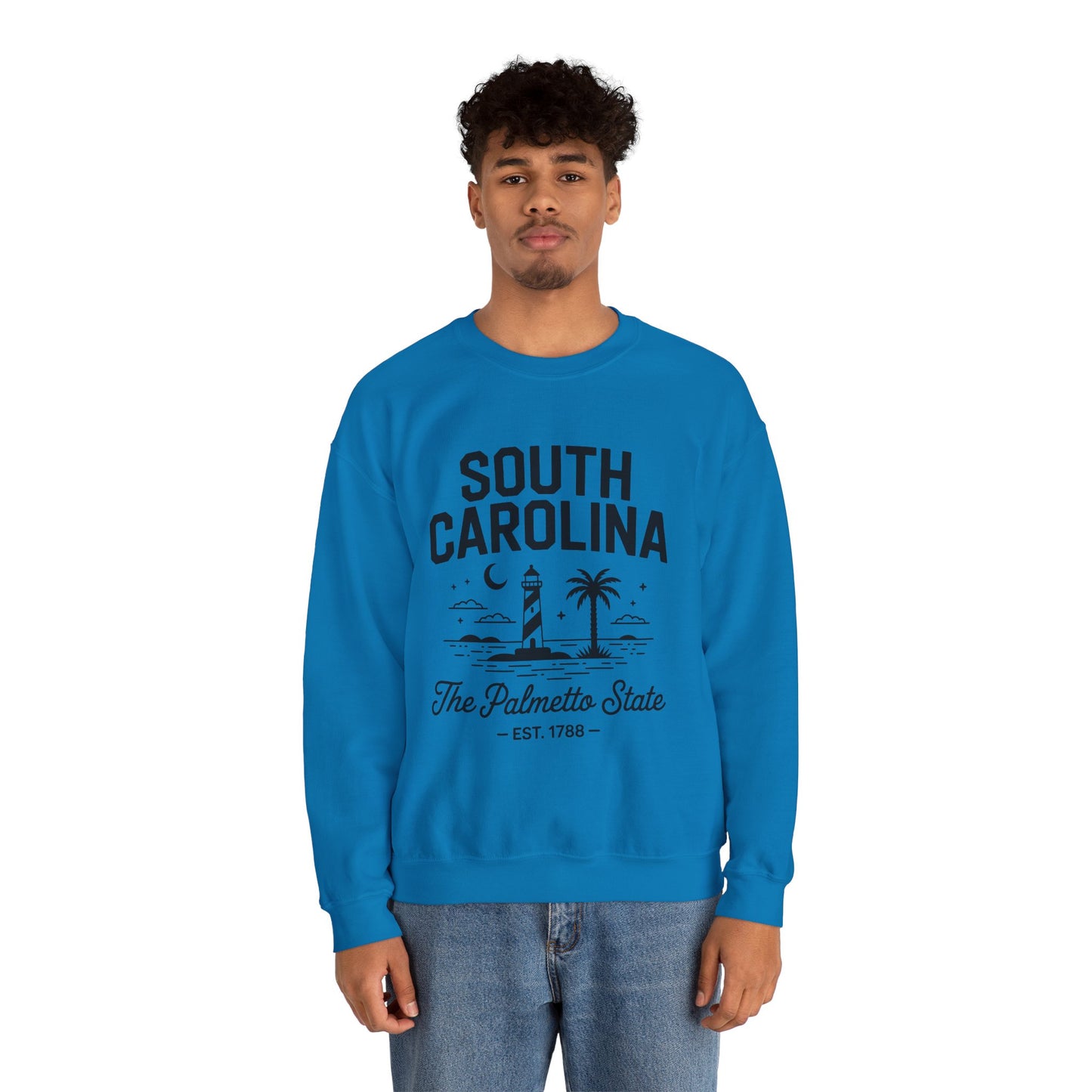 Cozy South Carolina Crewneck Sweatshirt | Unisex, Heavy Blend, Perfect for Spring & Fall, Casual Comfort, Travel, Beach Vibes