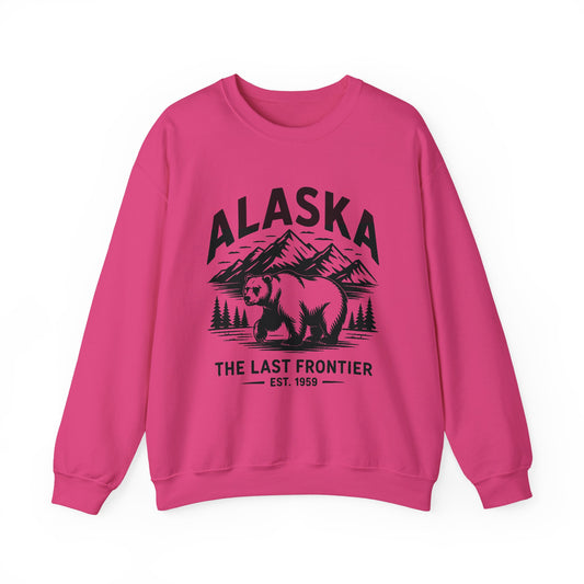 Alaska Bear Crewneck Sweatshirt - Cozy Unisex Pullover, Perfect for Outdoor Lovers, Holiday Gift, Adventure Wear, Travel Sweatshirt