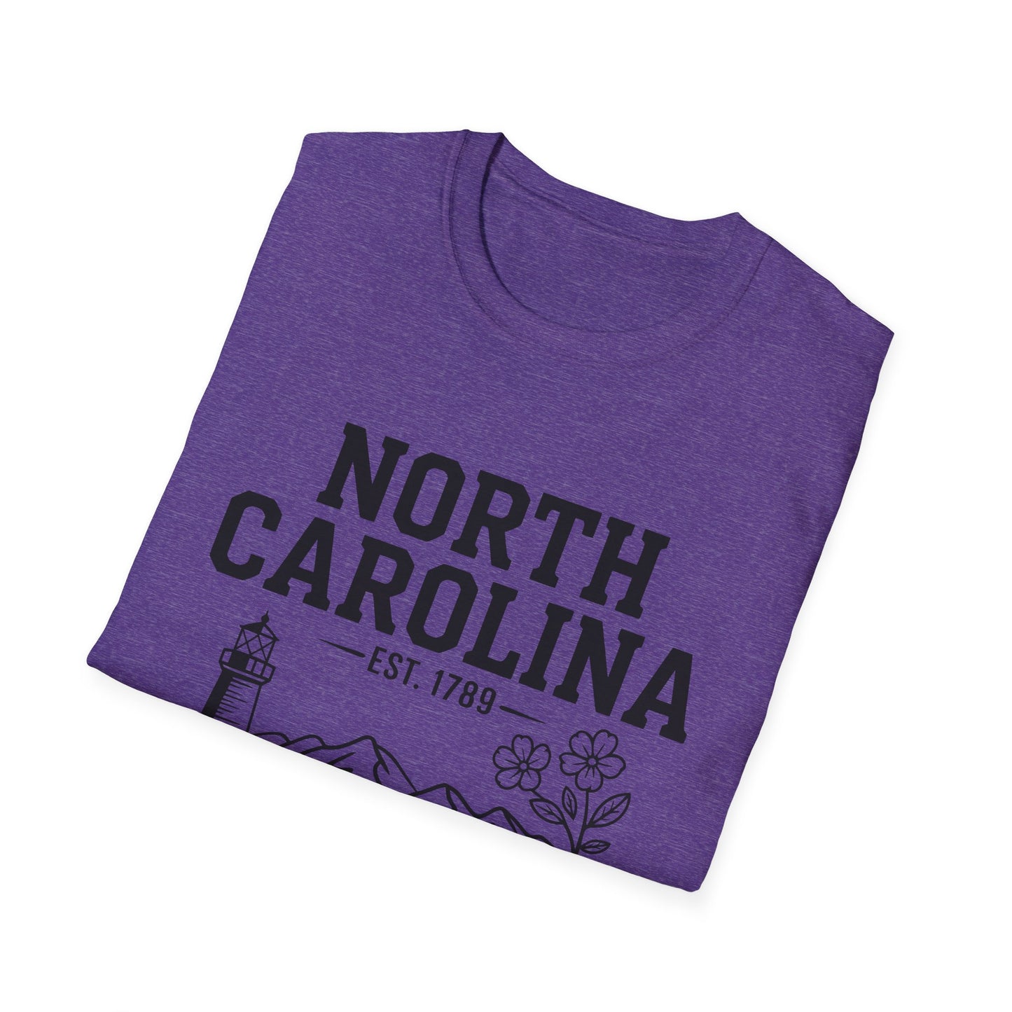 North Carolina State Pride Unisex T-Shirt, Great gift for locals, Souvenir Tee, Comfortable casual wear, Family reunion shirt, Travel [...]