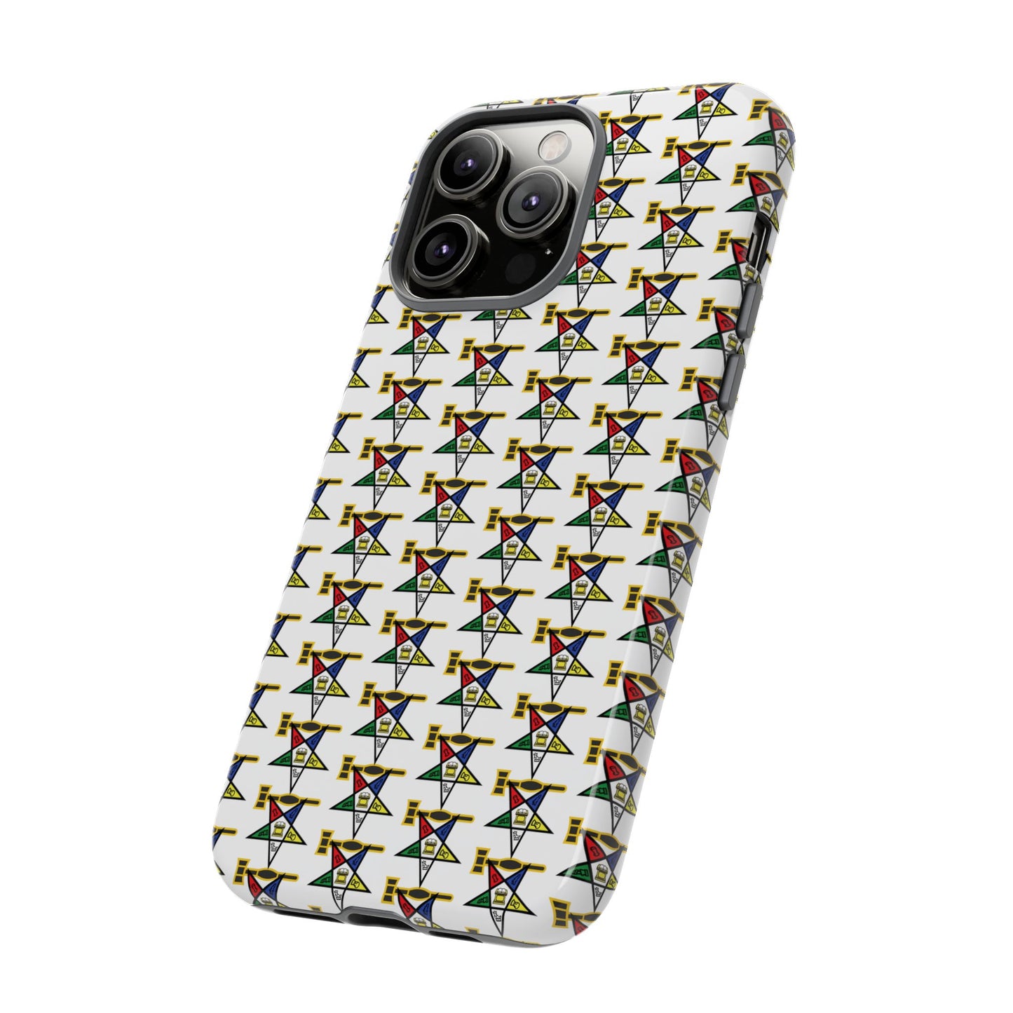 Tough Cases iPhone Case, Colorful Geometric Phone Cover, Unique Gift for Tech Lovers, Durable Phone Accessories, Trendy Phone Protector
