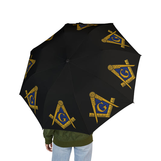 Masonic Symbol Umbrella - Stylish Foldable Umbrella for All Occasions, Rain Protection, Gifts for Masons, Travel Essential, Unique Design