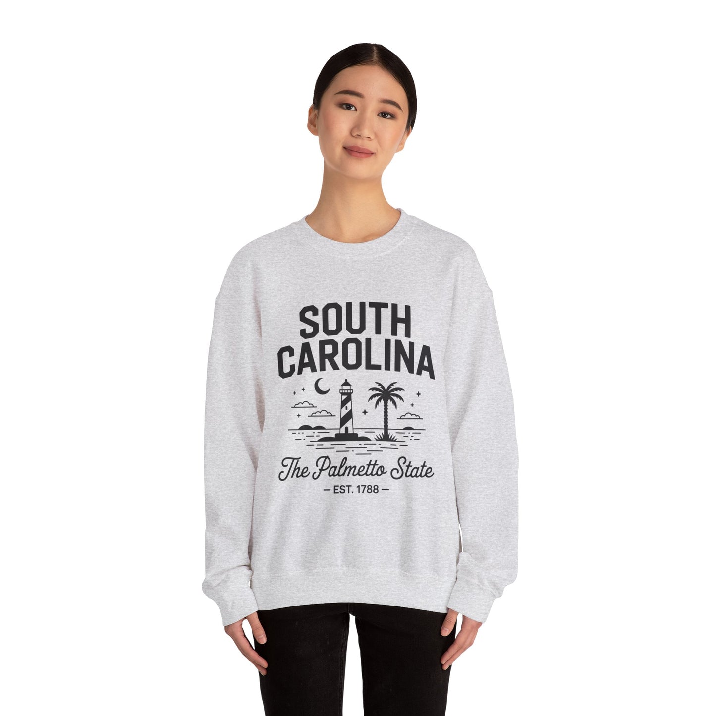Cozy South Carolina Crewneck Sweatshirt | Unisex, Heavy Blend, Perfect for Spring & Fall, Casual Comfort, Travel, Beach Vibes
