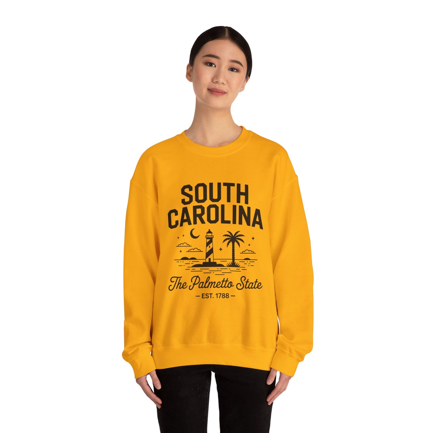 Cozy South Carolina Crewneck Sweatshirt | Unisex, Heavy Blend, Perfect for Spring & Fall, Casual Comfort, Travel, Beach Vibes