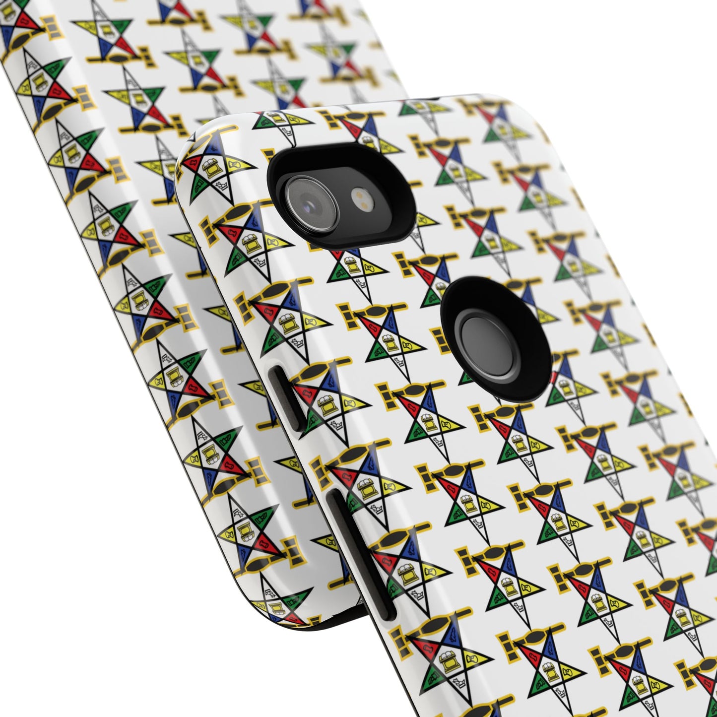 Tough Cases iPhone Case, Colorful Geometric Phone Cover, Unique Gift for Tech Lovers, Durable Phone Accessories, Trendy Phone Protector