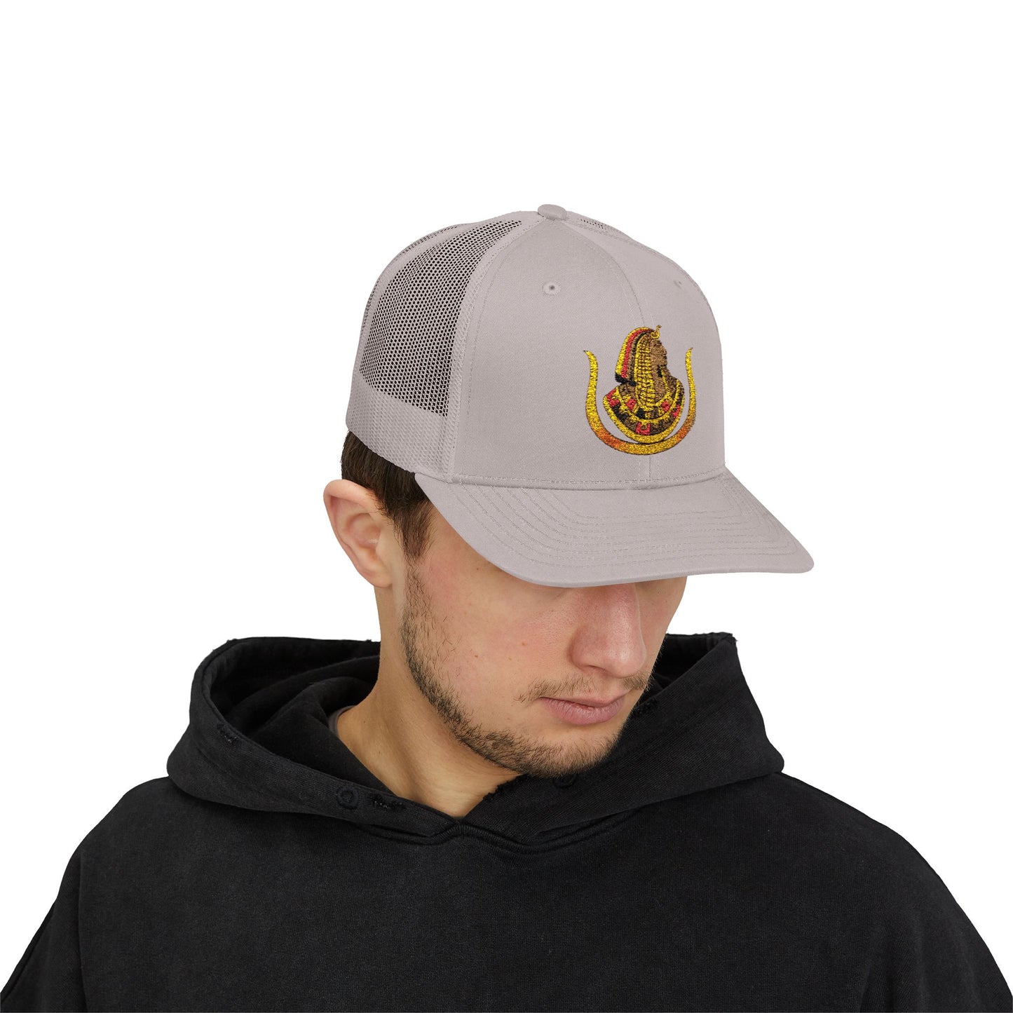 Egyptian Pharaoh Snapback Trucker Cap - Unique Stylish Hat for Festivals & Everyday Wear