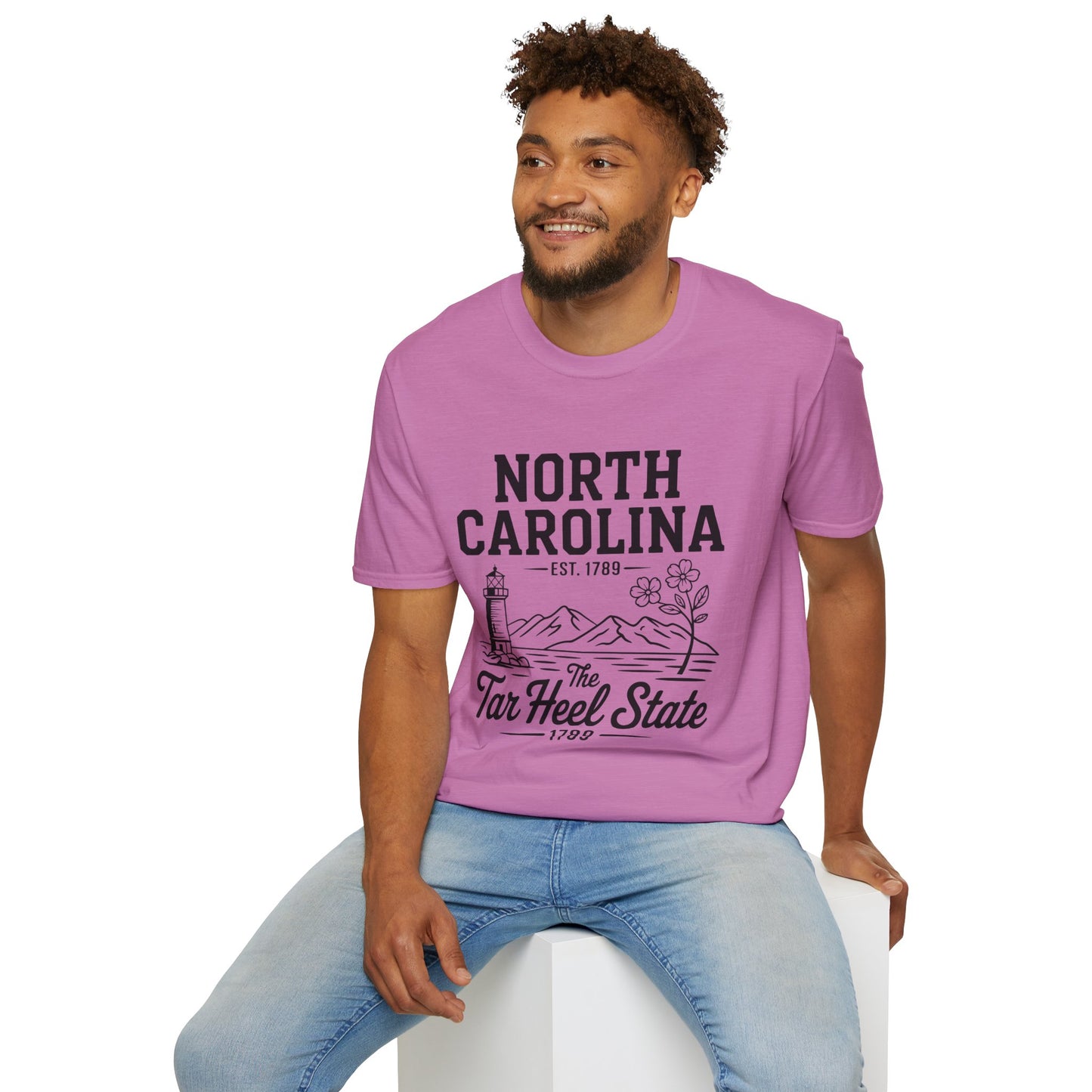 North Carolina State Pride Unisex T-Shirt, Great gift for locals, Souvenir Tee, Comfortable casual wear, Family reunion shirt, Travel [...]