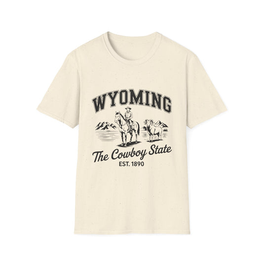 Wyoming Cowboy State T-Shirt | Vintage Western Tee, Gift for Cowboys, Travel Souvenir, Casual Outfit, Americana Style
