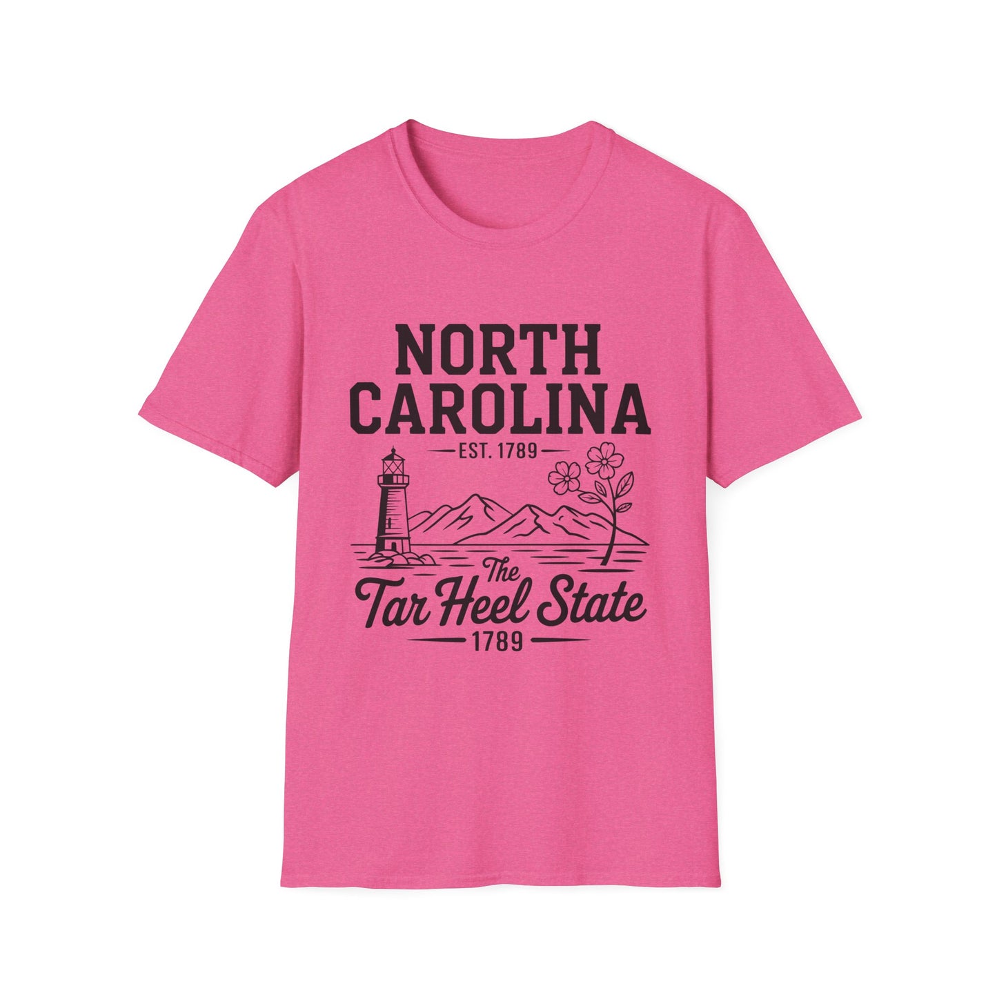 North Carolina State Pride Unisex T-Shirt, Great gift for locals, Souvenir Tee, Comfortable casual wear, Family reunion shirt, Travel [...]