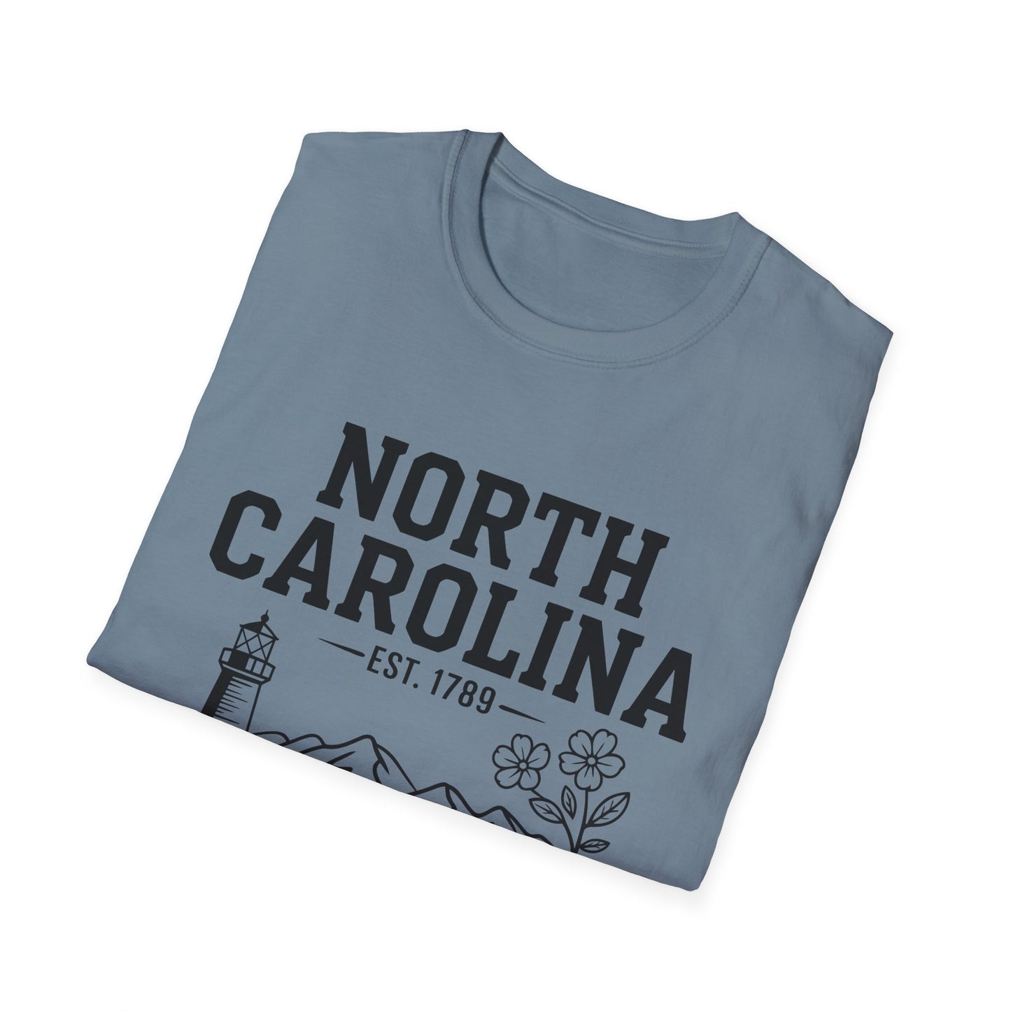 North Carolina State Pride Unisex T-Shirt, Great gift for locals, Souvenir Tee, Comfortable casual wear, Family reunion shirt, Travel [...]