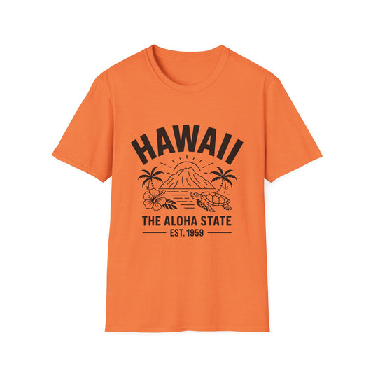 Hawaii Themed Unisex T-Shirt, Casual Summer Tee, Travel Souvenir, Beachwear, Gift for Aloha Lovers