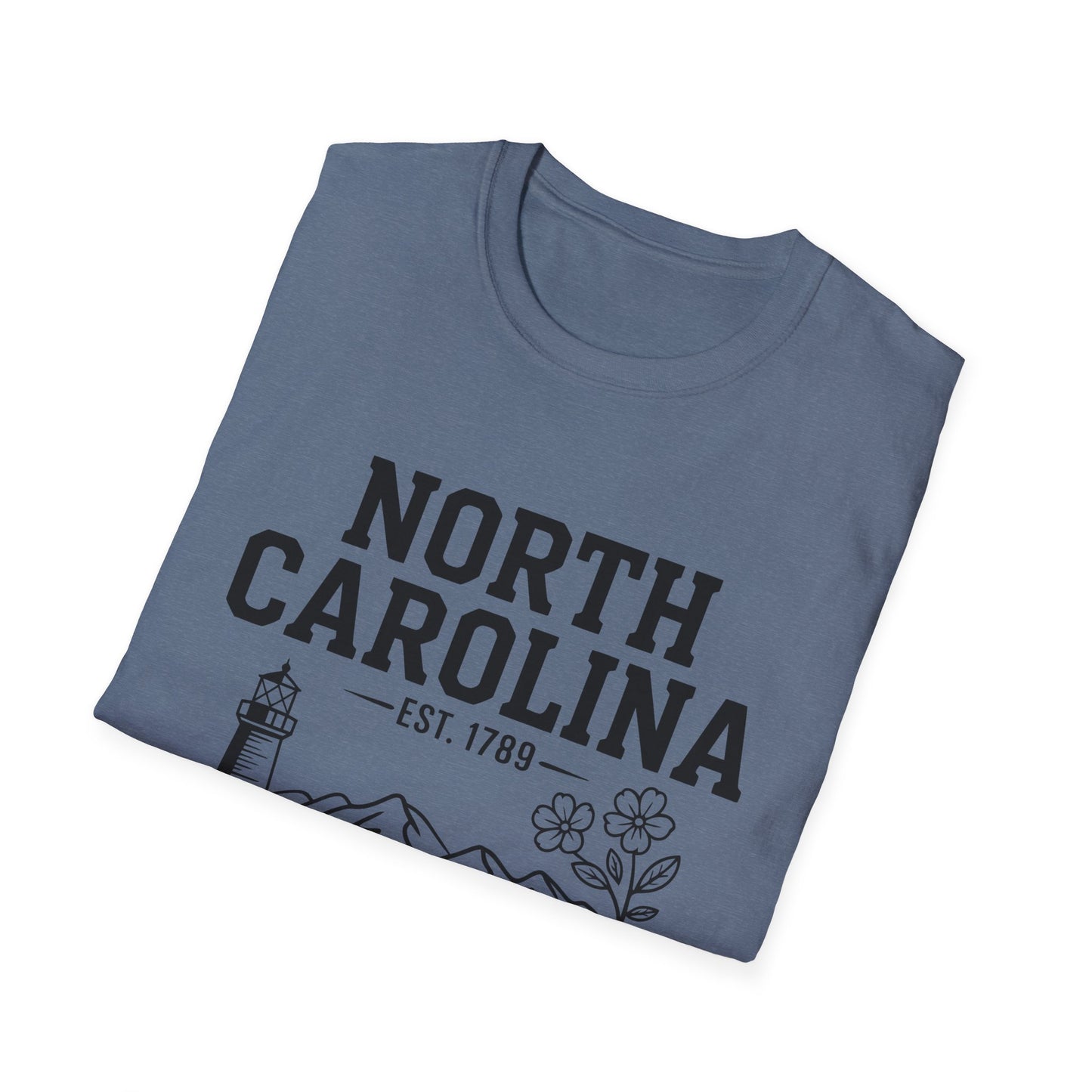 North Carolina State Pride Unisex T-Shirt, Great gift for locals, Souvenir Tee, Comfortable casual wear, Family reunion shirt, Travel [...]