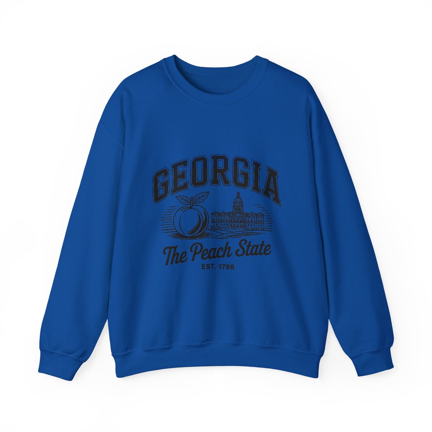 Georgia Peach State Crewneck Sweatshirt, Unisex Sweatshirt, Gift for Georgians, Travel Souvenir, Cozy Apparel, Casual Wear