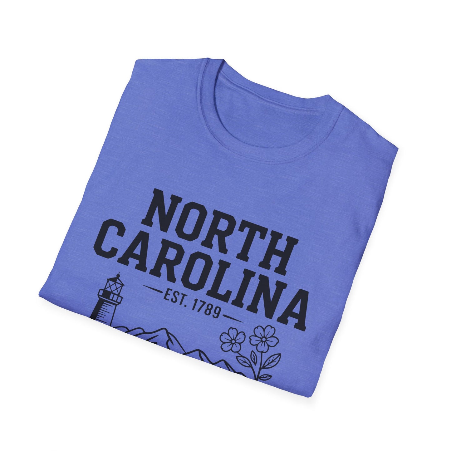 North Carolina State Pride Unisex T-Shirt, Great gift for locals, Souvenir Tee, Comfortable casual wear, Family reunion shirt, Travel [...]