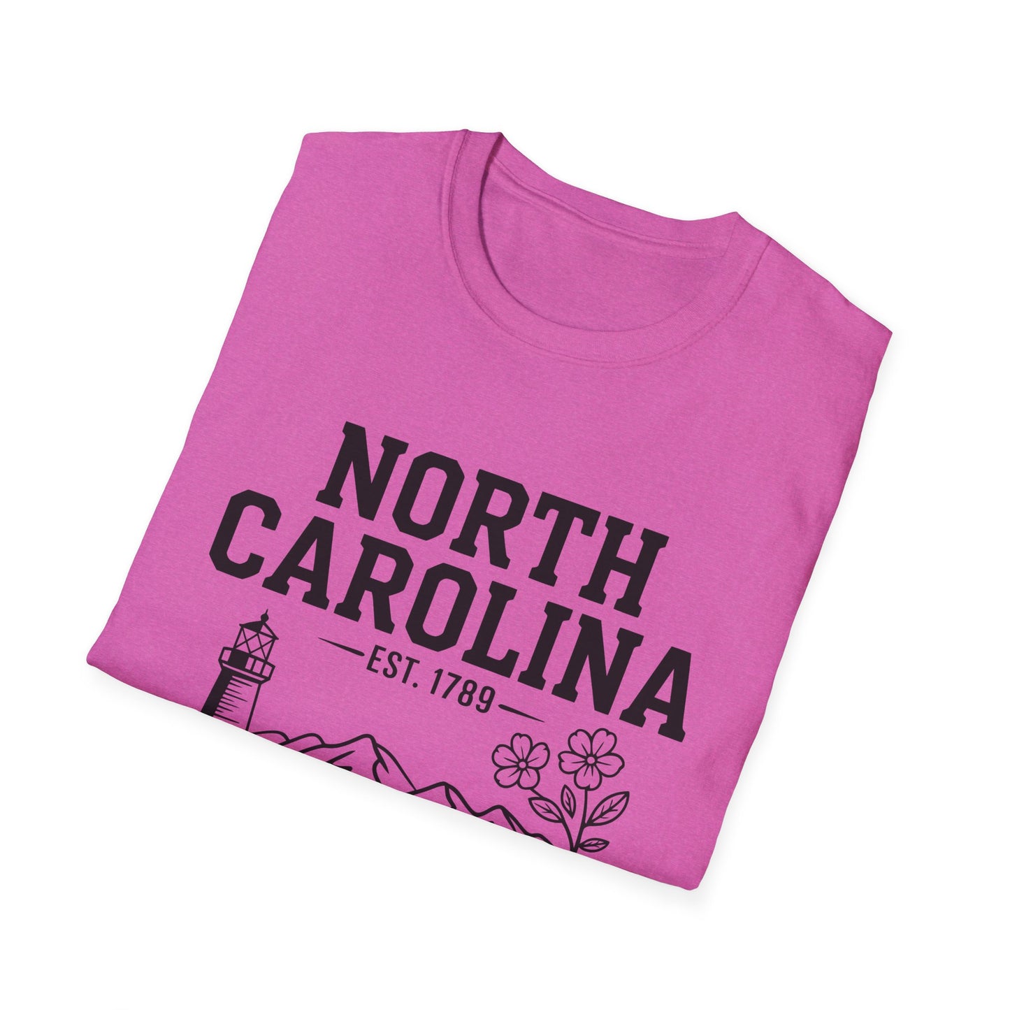 North Carolina State Pride Unisex T-Shirt, Great gift for locals, Souvenir Tee, Comfortable casual wear, Family reunion shirt, Travel [...]