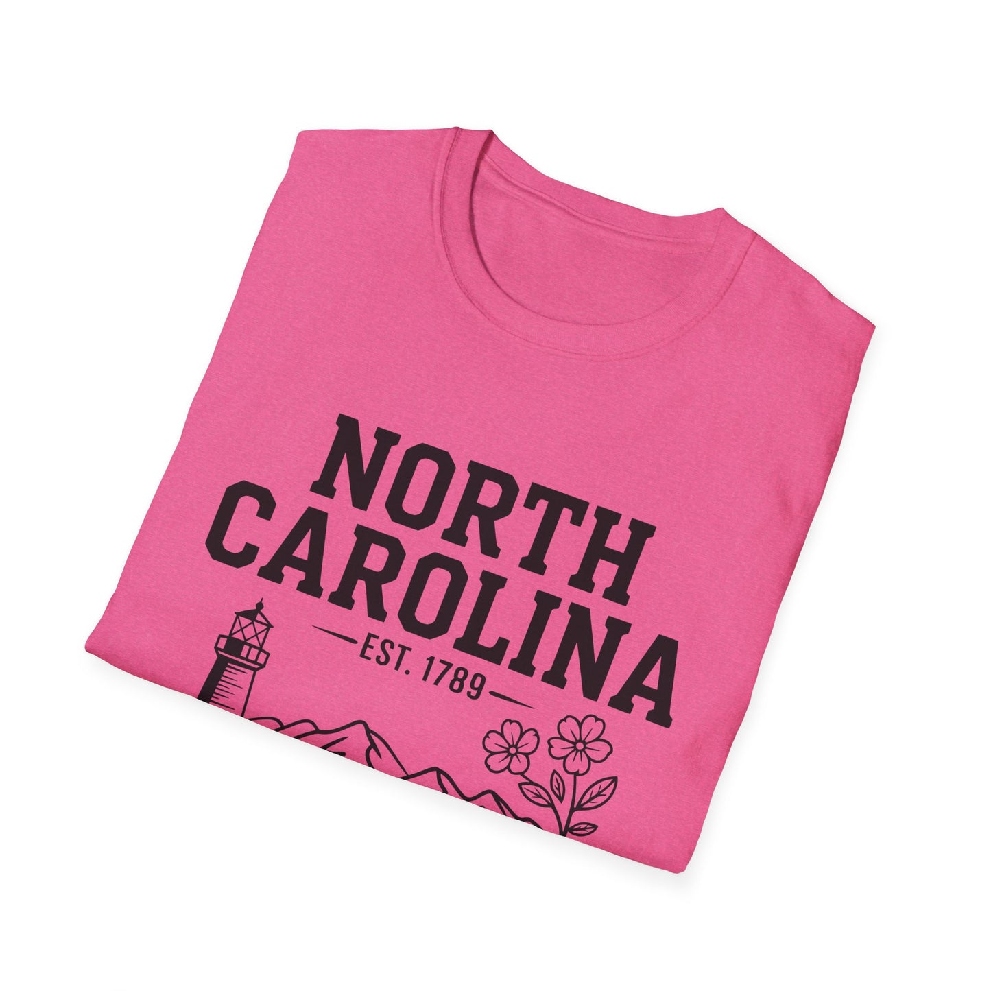 North Carolina State Pride Unisex T-Shirt, Great gift for locals, Souvenir Tee, Comfortable casual wear, Family reunion shirt, Travel [...]