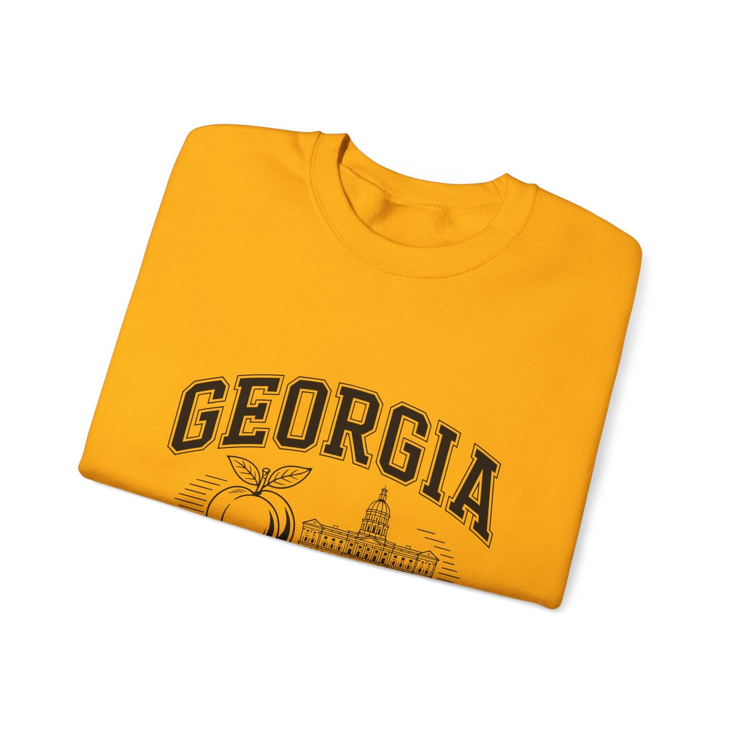 Georgia Peach State Crewneck Sweatshirt, Unisex Sweatshirt, Gift for Georgians, Travel Souvenir, Cozy Apparel, Casual Wear