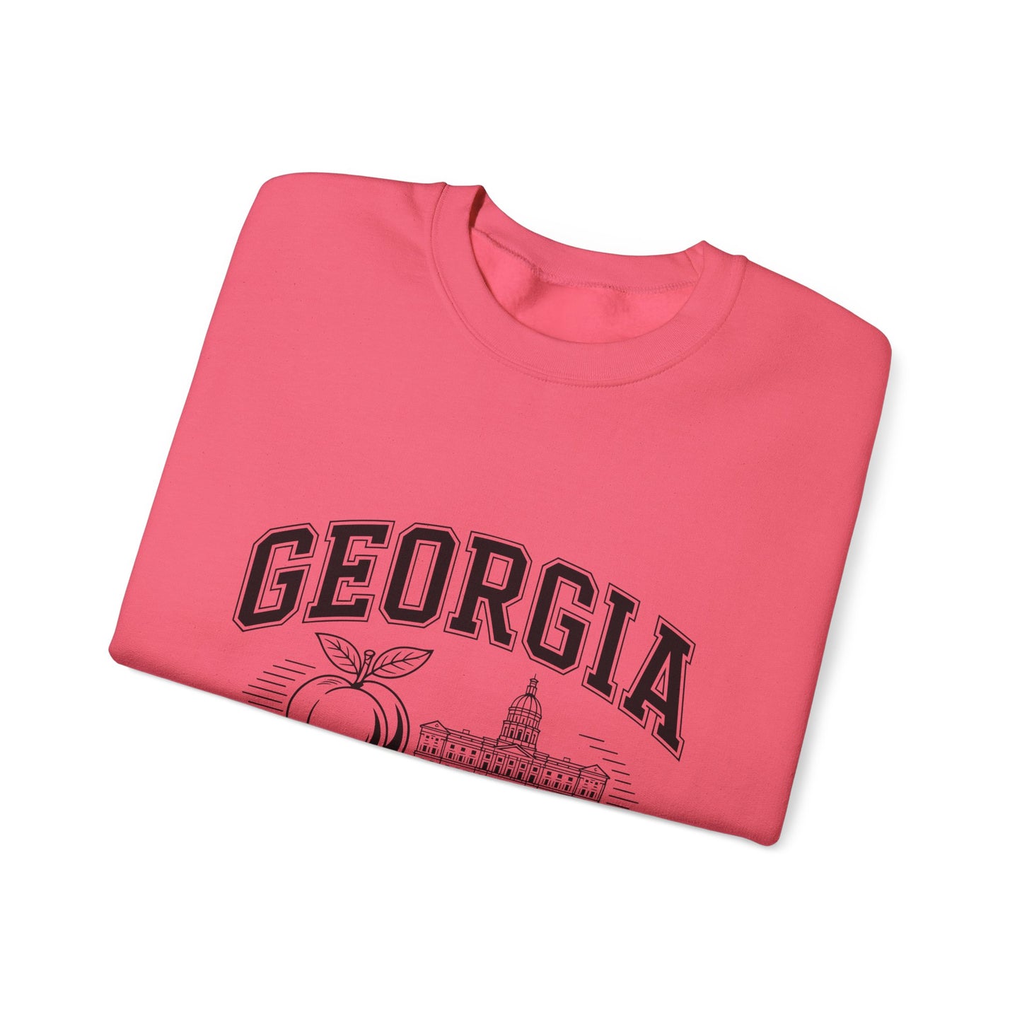 Georgia Peach State Crewneck Sweatshirt, Unisex Sweatshirt, Gift for Georgians, Travel Souvenir, Cozy Apparel, Casual Wear